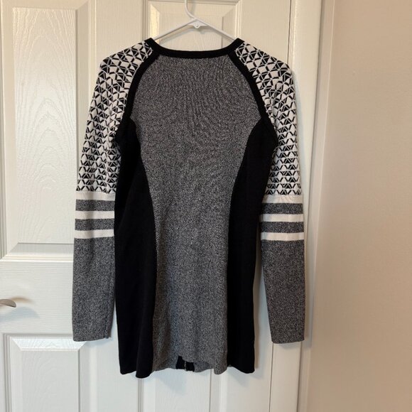 Title Nine Assassin Full-Zip Tunic Sweater‎ Dress Black & Gray Women's Small - Picture 4 of 8